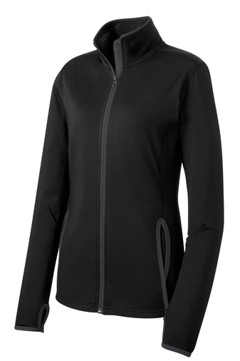 AGI29 ~ Ladies SportTek Contrast Full Zip Jacket  LST853