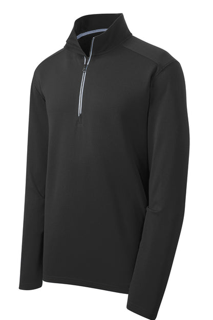 JAC26b ~ Adult Mens SportTek Sportwick Textured Quarter Zip Pullover  ST860